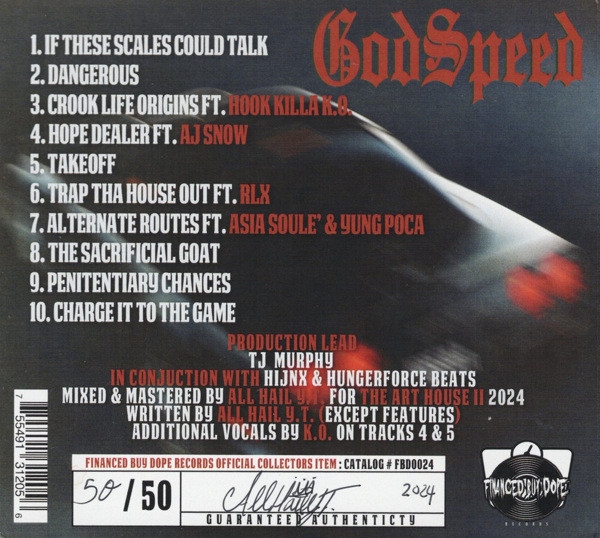 All Hail Y.T. x TJ Murphy - GodSpeed (サイン入り限定盤)