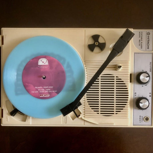 Big Jacks & Angela Apigo - Higher / Chose (Jake One Remix) (Blue Vinyl)