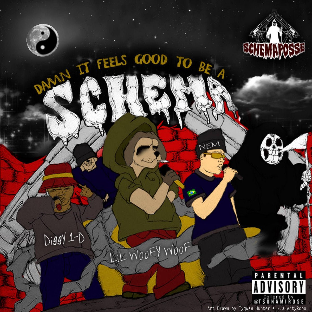 Lil Woofy Woof x NEME$1$ x Diggy 1-D - Damn It Feels Good To Be A Schema
