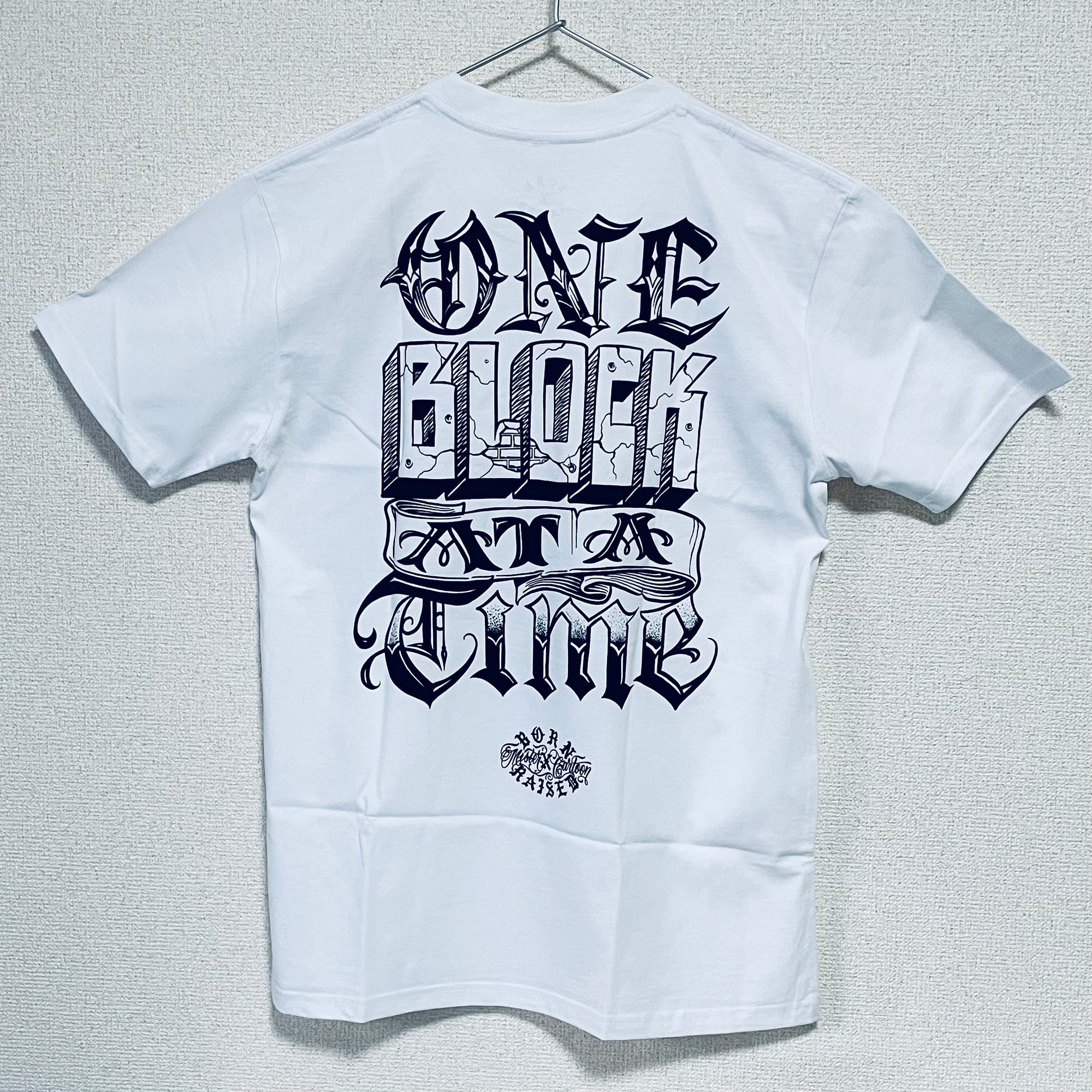 Mister Cartoon X Born x Raised Block Banner Official T-Shirts