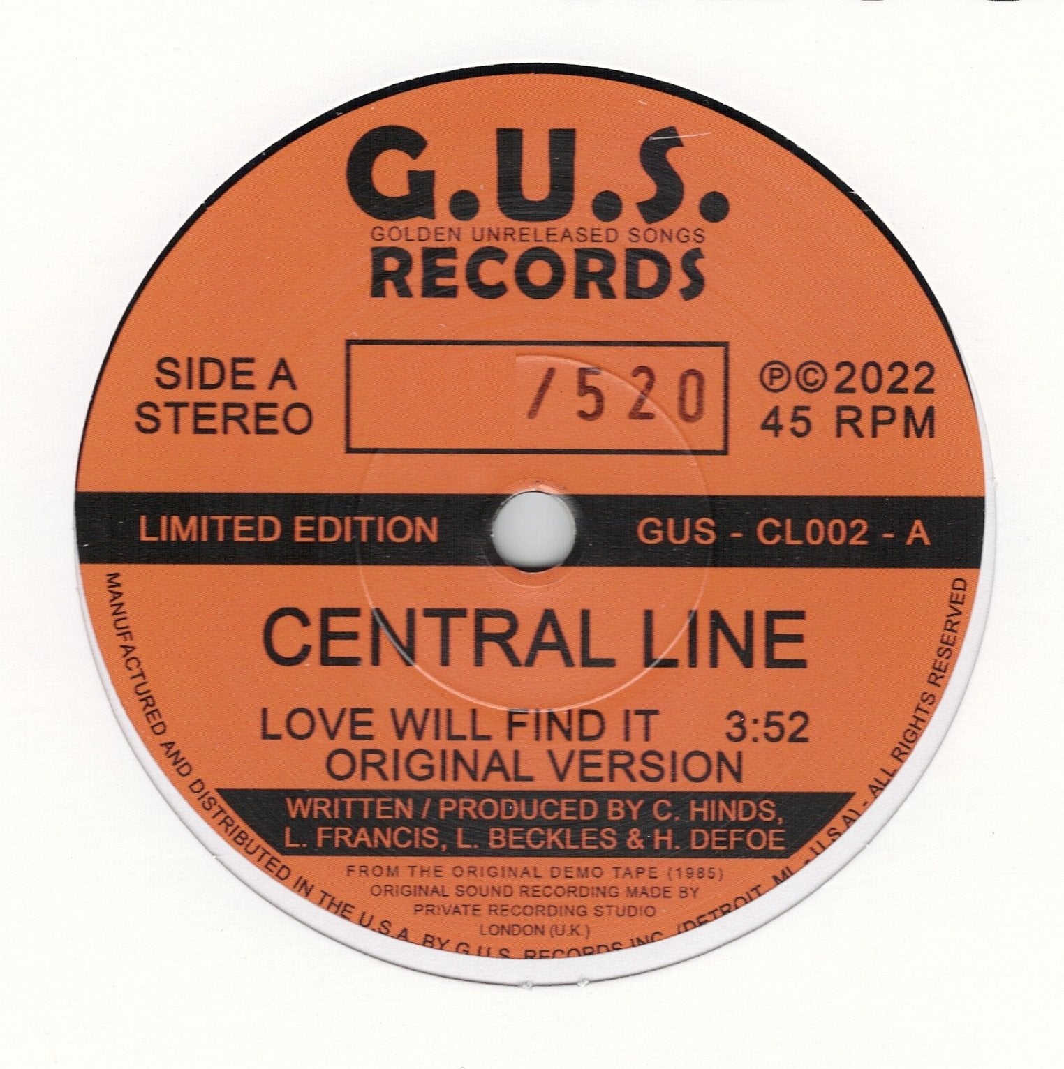Central Line - Love Will Find It / Do You Remember – California ...